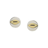 Geometric Mixed Metal Post Earrings - Aaria Tees
