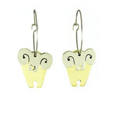 Dancing Ram Mixed Metals Hoop Earrings - Aaria Tees