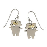 Hopoig Emoti Silver Earrings - Aaria Tees