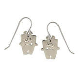 Bullwinx Emoti Silver Wire Earrings - Aaria Tees