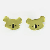 Koala Sterling & Brass Post Earrings - Aaria Tees