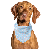Elephant Love Blue Tie On Dog Bandana - Aaria Tees