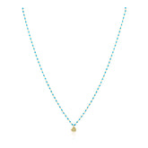 Elsa Mini Heart Necklace Turquoise - Aaria Tees