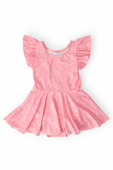 Feeling Pink S/S Twirl Leotard - Aaria Tees