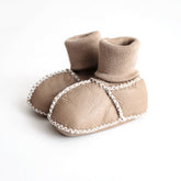 cozy booties| tan - Aaria Tees