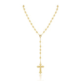 Golden Rosary Lariat - Aaria Tees