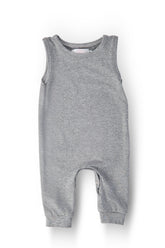 Heather Gray Tank One-Piece Jogger - Aaria Tees