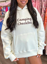 Camping Checklist Hoodie - Aaria Tees