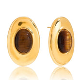 Sedona Tiger Eye Oval Studs