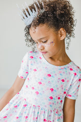 Mermaid Scales S/S Pocket Twirl Dress - Aaria Tees