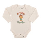 long sleeve graphic bodysuit | christmas lasso - Aaria Tees