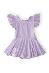 Lavender S/S Twirl Leotard - Aaria Tees