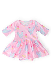 Little Miss Chickie 3/4 Twirl Bodysuit - Aaria Tees