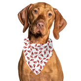 Lobster White Tie On Dog Bandana - Aaria Tees