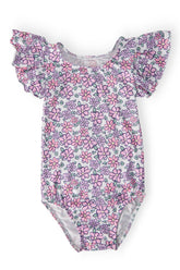 Lovely Lavender S/S Flutter Sleeve Leotard - Aaria Tees
