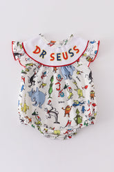 Dr.Seuss embroidery girl bubble - Aaria Tees