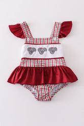Alabama elephant embroidery girl one-piece swimsuit - Aaria Tees