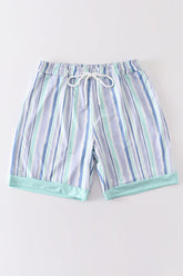 Blue stripe men swim trunks - Aaria Tees