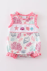 Pink Shell Embroidered Bubble - Aaria Tees