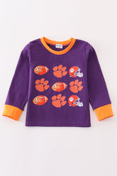 Clemson football print boy top - Aaria Tees