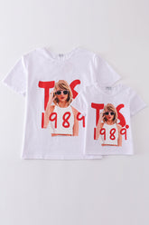 White music fan print mom&me top - Aaria Tees