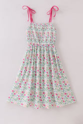 Meadow delight smocked mom dress - Aaria Tees