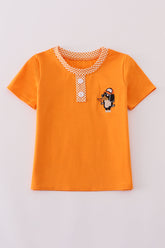 Orange Tennessee go vols embroidery top - Aaria Tees