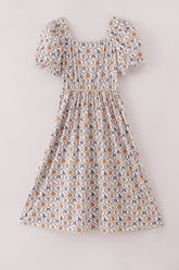 Witch pumpkin print mom dress - Aaria Tees