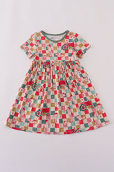 Checkered bamboo dress - Aaria Tees