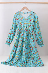 Mint Dr. Seuss print women dress - Aaria Tees