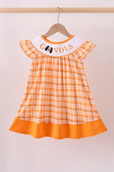 Tennessee Go vols smocked plaid dress - Aaria Tees