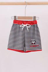 Georgia go dawgs embroidery stripe trunks - Aaria Tees