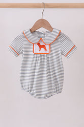Orange Tennessee embroidery stripe bubble - Aaria Tees