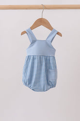 Blue Plaid Bubble - Aaria Tees