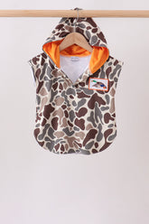 Camo Mallard Embroidered UPF Swim Coverup - Aaria Tees