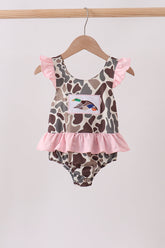 Camo Mallard Embroidered UPF Swim One-Piece - Aaria Tees