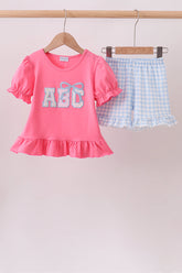 Pink ABC Appliqué Set - Aaria Tees