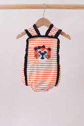 AU Tiger Applique Ruffle Stripe Bubble - Aaria Tees