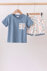 Blue Sailboat Set - Aaria Tees