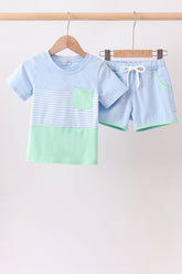 Mint Stripe Set - Aaria Tees