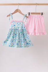 Blue Floral Set - Aaria Tees