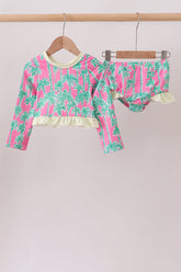 Palm Tree UPF Rashguard Set - Aaria Tees