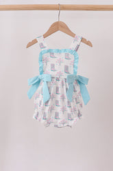 Blue Boots Ruffle Bubble - Aaria Tees
