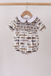 Fish Smocked Bubble - Aaria Tees