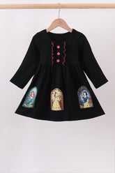 Black princess bamboo dress - Aaria Tees