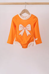 Orange Bow Rashguard - Aaria Tees