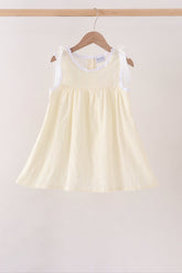Beige Jacquard Lace Dress - Aaria Tees