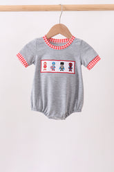 Grey character embroidery bubble - Aaria Tees