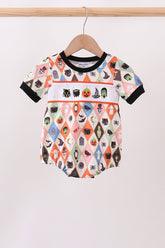 Black Pumpkin cat Embroidery Bubble - Aaria Tees