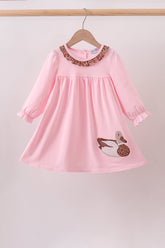 Pink Mallard Applique Ruffle Dress - Aaria Tees